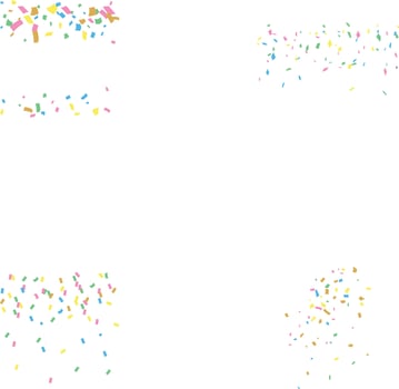 Colorful Confetti Party isolated on transparent background. Colorful Confetti Party vector illustration
