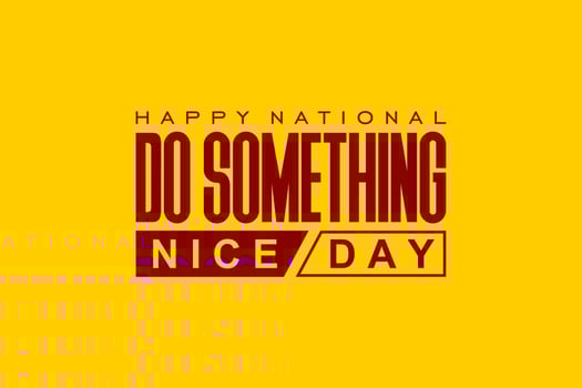 national do something nice day vector