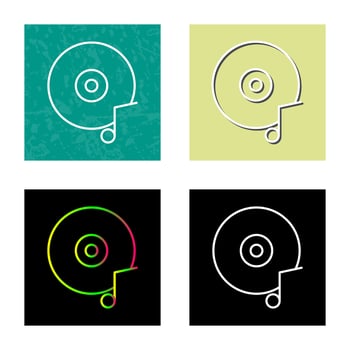 Music CD Vector Icon