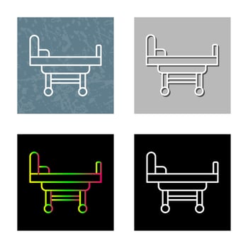 Hospital Bed Vector Icon
