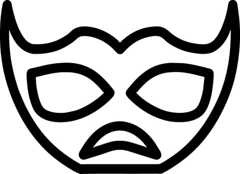 mask icon cartoon vector