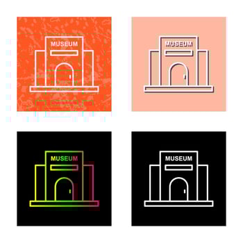 Museum Building Vector Icon