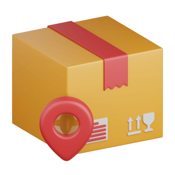 3d rendering delivery location isolated useful for ecommerce, business, retail, store, online, delivery and marketplace design element png