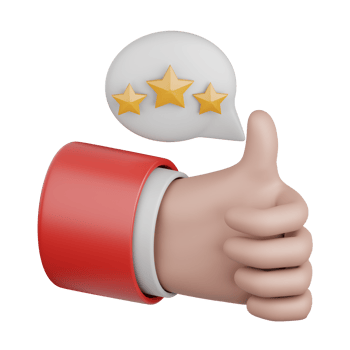 3d rendering rating isolated useful for ecommerce, business, retail, store, online, delivery and marketplace design element png