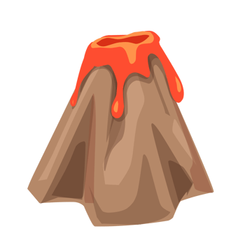 Volcano eruption Illustration png