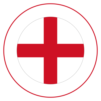 Flag of England. England flag in design shape png