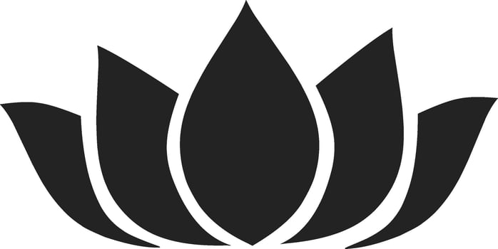 Lotus flower shadow vector art
