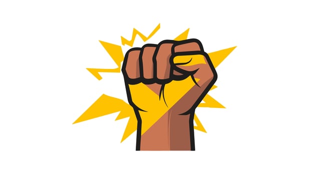 Electrifying Power Striking Image of Hand Holding Thunder Logo Sparks Energy and Excitement vector
