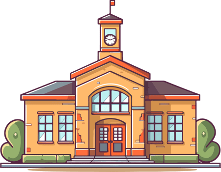 cartoon student cute school ai generate png