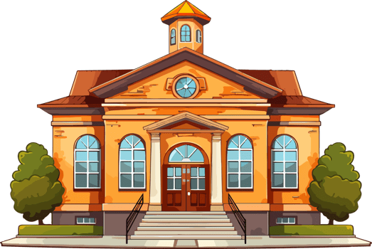 cartoon student cute school ai generate png