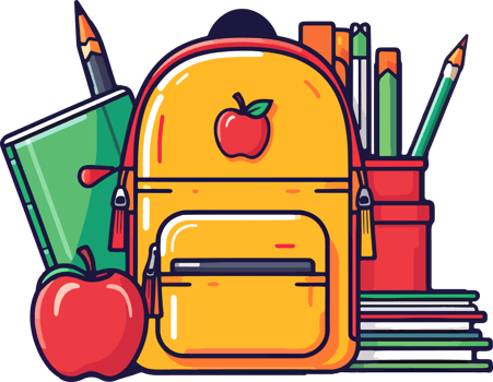 cartoon student cute school ai generate png