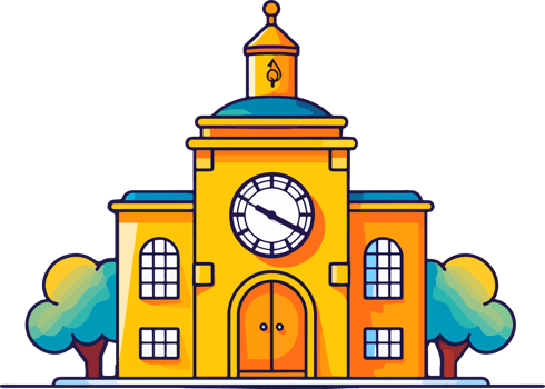 cartoon student cute school ai generate png