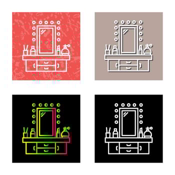 Dressing Table Vector Icon