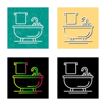 Bathtub Vector Icon