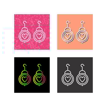 Earrings Vector Icon
