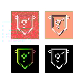 College Fraternity Vector Icon