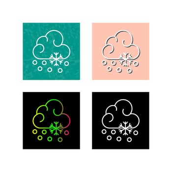 Snow Fall Vector Icon