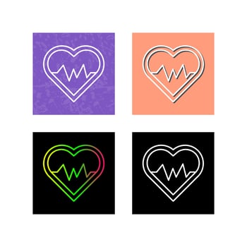 Heart Beat Vector Icon
