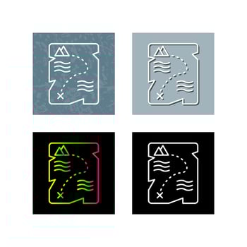 Treasure Map Vector Icon