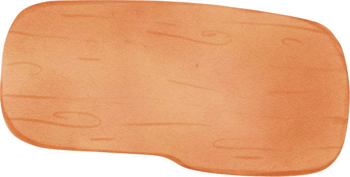 Watercolor illustration of wood plank. png