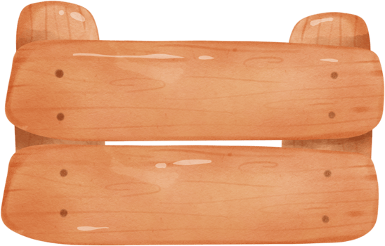 Watercolor illustration of wooden box. png