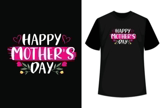 Happy Mother's Day, Mother's Day T-shirt Design. vector