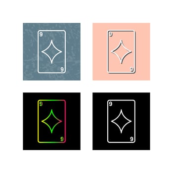 Diamonds Card Vector Icon
