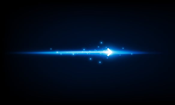 High speed concept Arrow Light out technology background Hitech communication concept innovation background, vector design