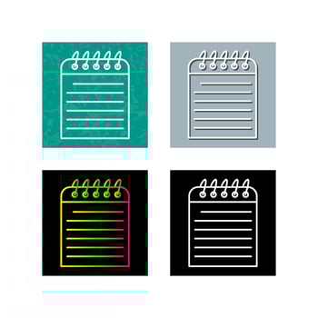Unique Note Vector Icon