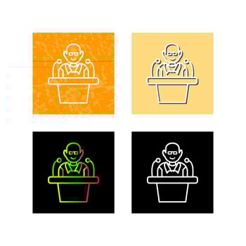 Unique Lecture Vector Icon
