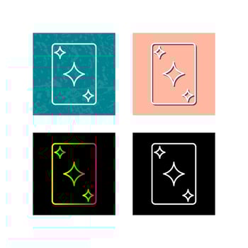 Unique Card Vector Icon