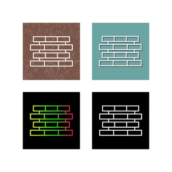 Unique Bricks Vector Icon