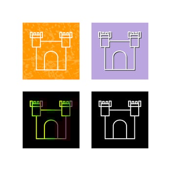 Unique Castle Vector Icon