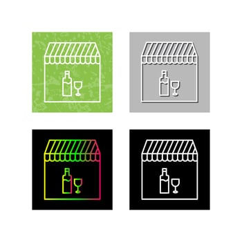 Unique Cafe and Bar Vector Icon