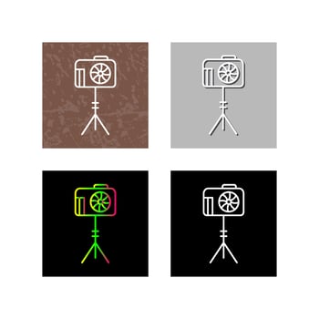 Unique Camera Stand Vector Icon