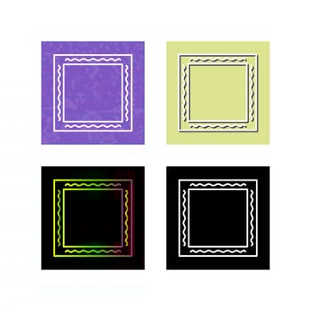 Unique Frame Vector Icon