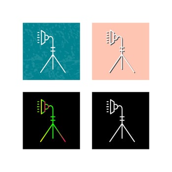 Unique Light Stand Vector Icon