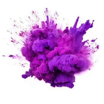 Purple holi paint color powder Illustration png