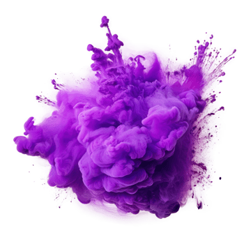 Purple holi paint color powder Illustration png
