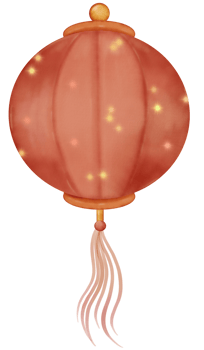 Colorful Lantern Chuseok collection Watercolor drawing illustration hand drawn clip art png