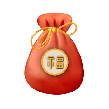 Bokjumeoni Lucky Pouch Chuseok Collection Watercolor drawing illustration hand drawn clip art png