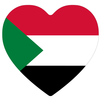 Sudan Flag. Flag of Sudan in design shape png