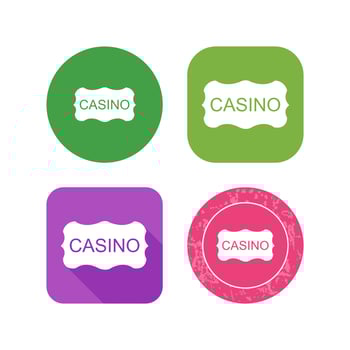 Casino Sign Vector Icon