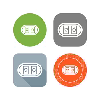 Cards Table Vector Icon