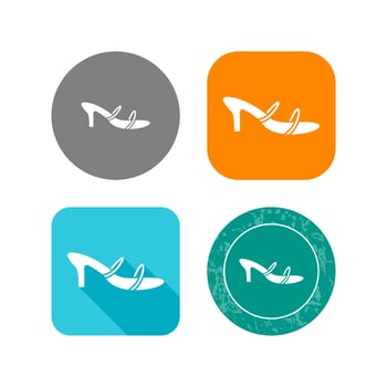 Stylish Sandals Vector Icon