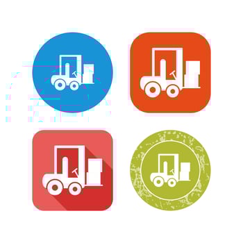 Forklifter Vector Icon