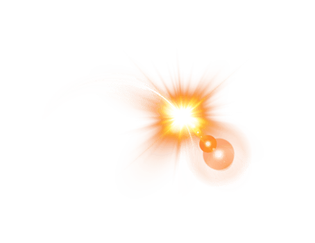 The edge of a golden solar eclipse on transparent background. Golden eclipse for product advertising, natural phenomena, horror concept and others. png