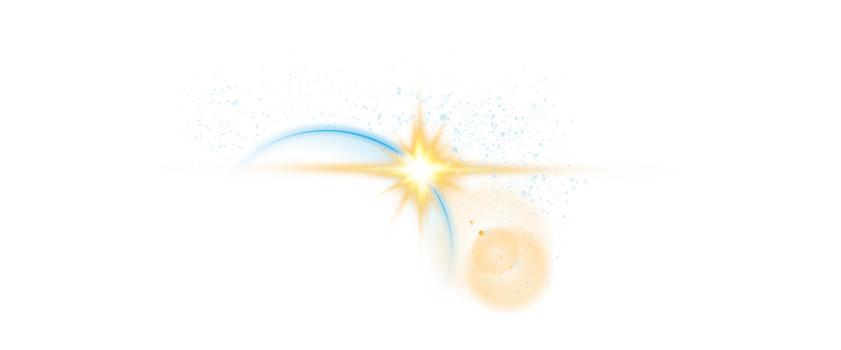 The edge of a golden solar eclipse on transparent background. Golden eclipse for product advertising, natural phenomena, horror concept and others. png