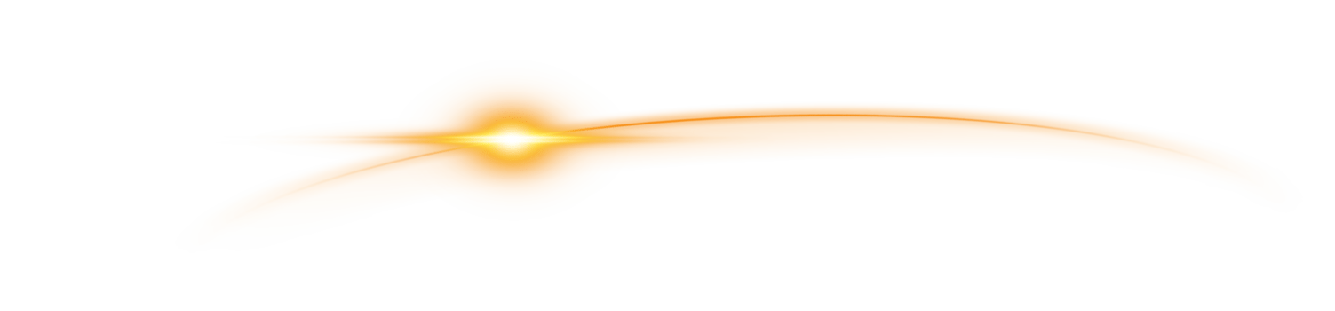 The edge of a golden solar eclipse on transparent background. Golden eclipse for product advertising, natural phenomena, horror concept and others. png