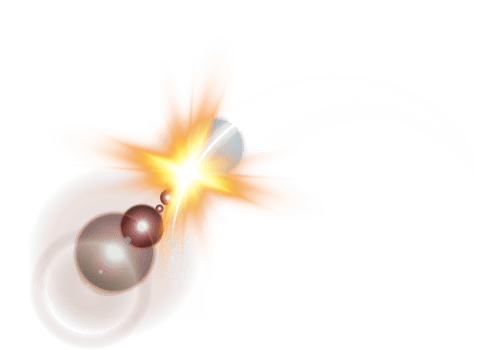 The edge of a golden solar eclipse on transparent background. Golden eclipse for product advertising, natural phenomena, horror concept and others. png